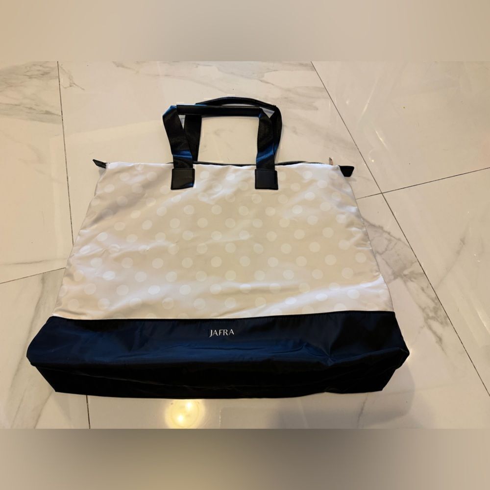 Jafra polka dot tote bag #12